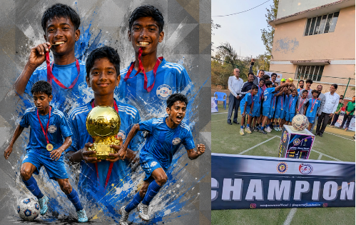 India Rush SC U13 Champions at Sanjeewan AIFF Blue Cubs Football League 2026